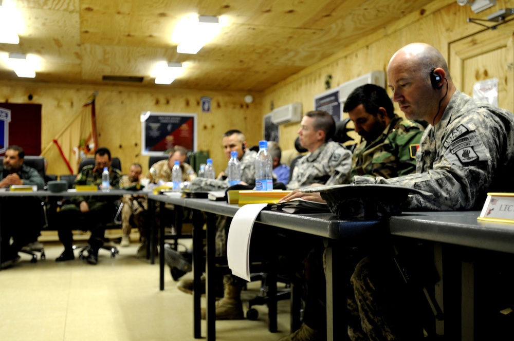 ANA, ANP, TF Bayonet Commanders Conference Addresses Reintegration