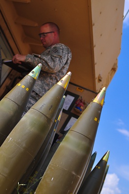 Bringing Out the Big Guns: 1st Battalion 9th Field Artillery Perform a Weapons Calibrations Test