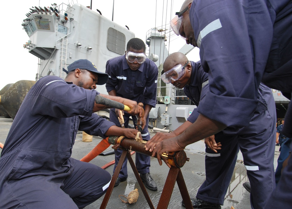 African Sailors Complete Crucible Exercise Aboard APS Gunston Hall