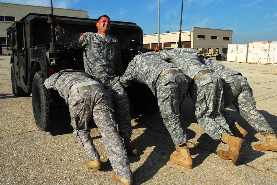 'Spartan' Soldiers flex their muscles