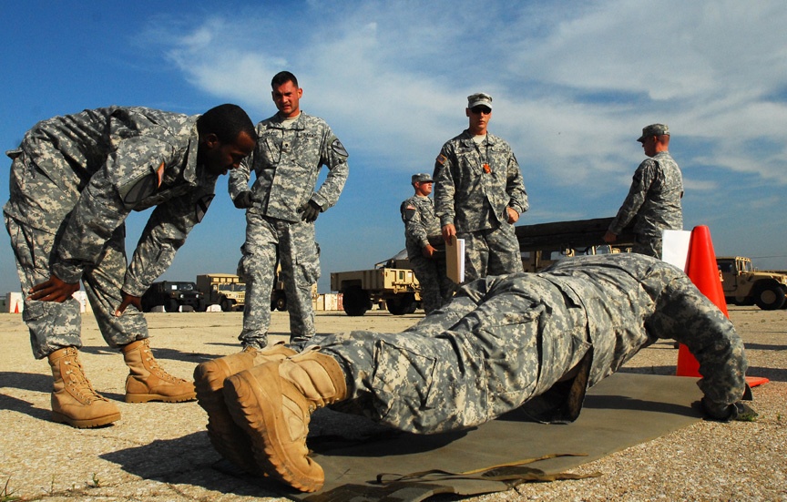 'Spartan' Soldiers flex their muscles