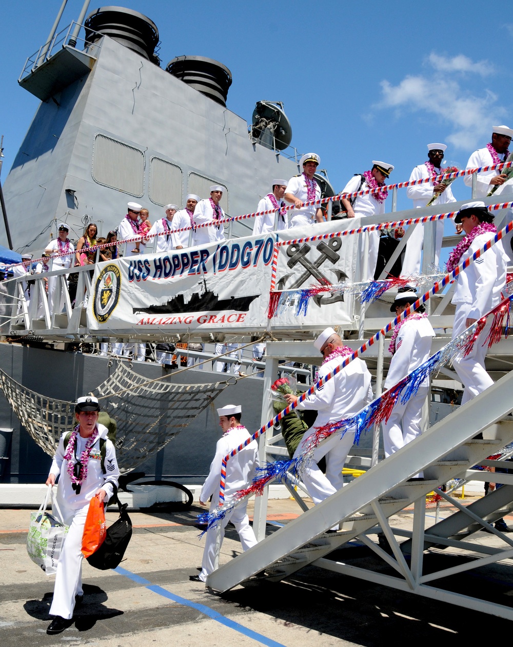 USS Hopper in Pearl Harbor