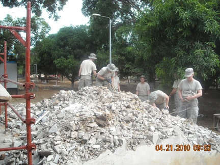 Airmen Nearly Done with First of Two Humanitarian Projects in Africa