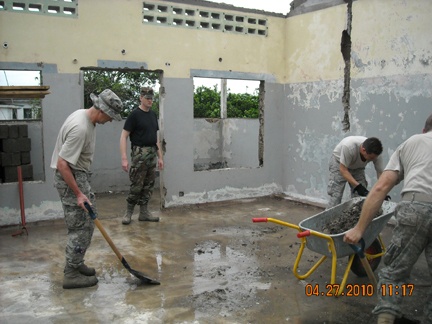 Airmen Nearly Done with First of Two Humanitarian Projects in Africa