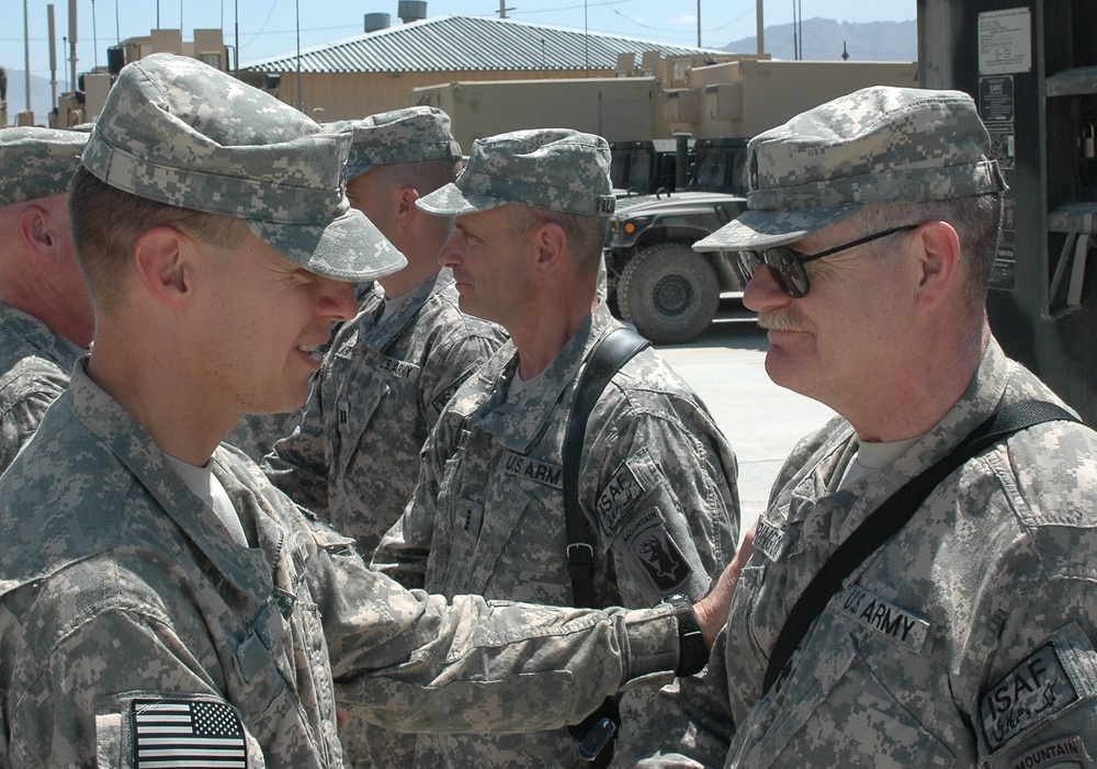 Brigade Historian Earns Combat Patch