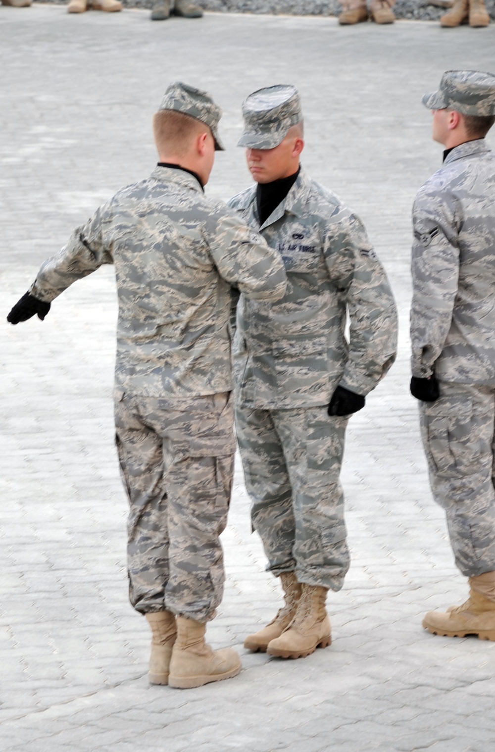 Deployed Security Forces Lead Wing Retreat Ceremony in Southwest Asia