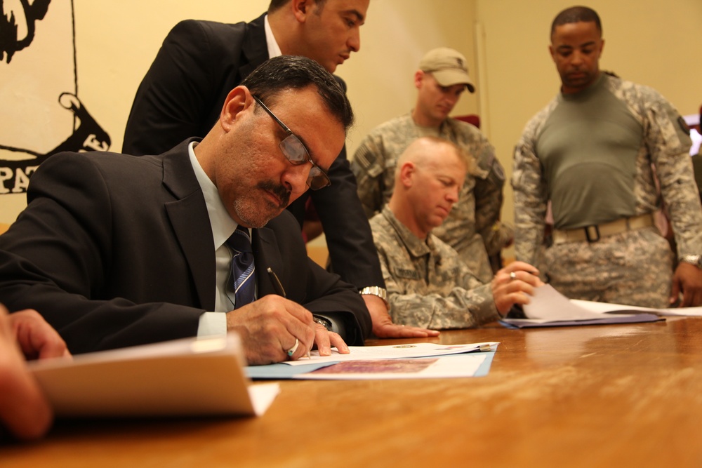 Turnover of Forward Operating Base Paliwoda