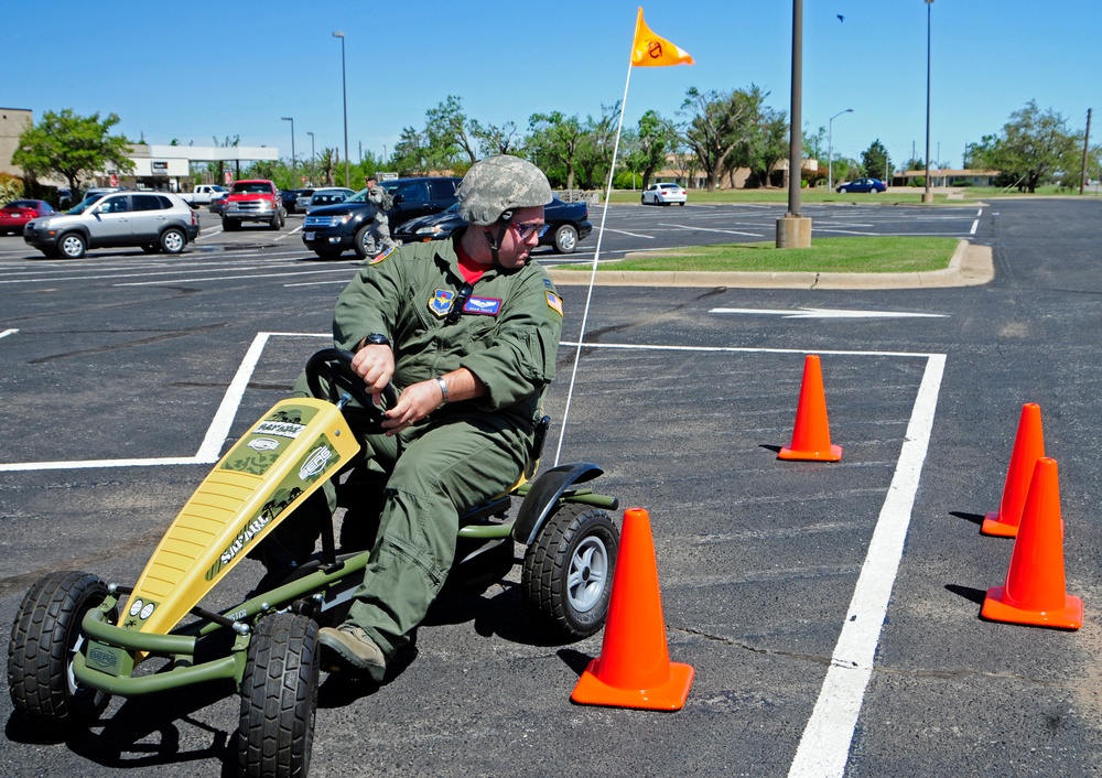 Altus AFB use beer goggles for Alcohol Awareness Month