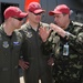 Col. Kozyrkov Ihor of the Ministry of Defense of Ukraine Discusses Flying the MAFFS Mission With North Carolina Air National Guard Pilots Lt. Col. Mark Christen and Capt. Joel Kingdon During the MAFFS Training Exercise in Greenville, SC.