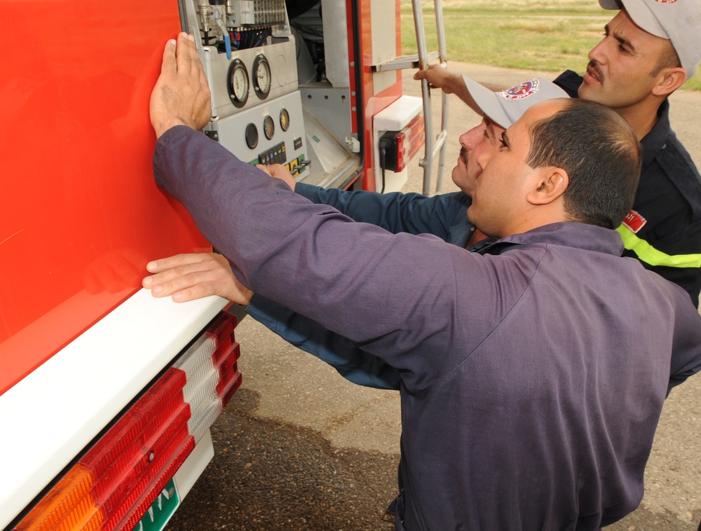 Kirkuk Airmen Facilitate Relationship Building Between Iraqi Firefighters