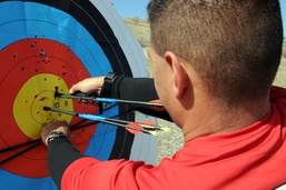 Warrior Games Marines Take Aim in First Archery Practice of Training Camp