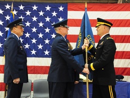 Palmer retires, Hensel promoted to brigadier general