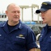 Coast Guard Commandant Receives Brief From CG Station Venice Master Chief