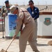 Iraqi and U.S. Generals hold radar groundbreaking