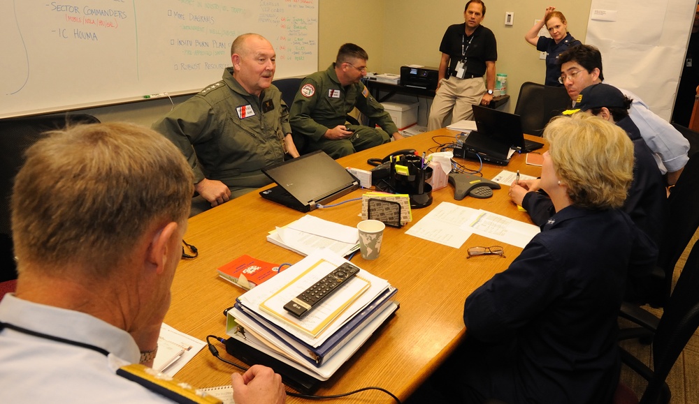 Coast Guard Officials Meet With Local, State and Federal Authorities