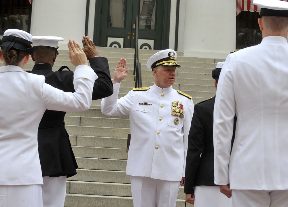 Naval Reserve Officers Training Corps commissioning ceremony