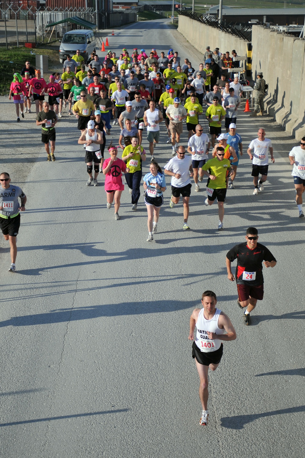 KFOR Soldiers at Camp Bondsteel get a leg up on National Guard Marathon