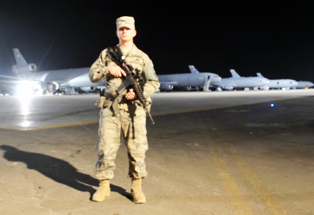 Elmendorf Airman First Class, Olathe Native, Provides Security for Southwest Asia Wing