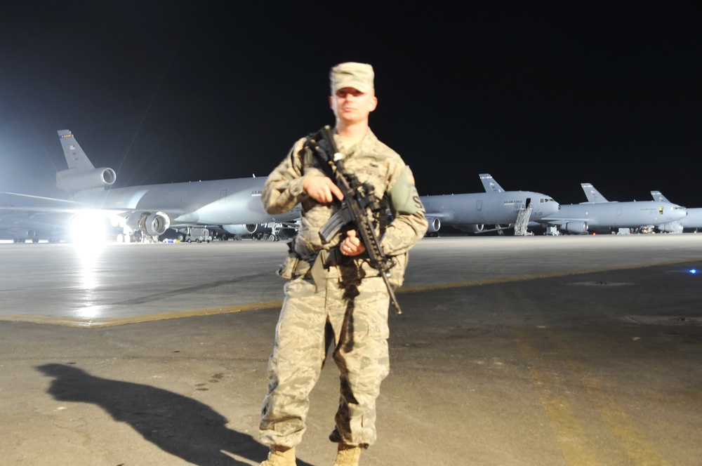 Elmendorf Airman First Class, Olathe Native, Provides Security for Southwest Asia Wing