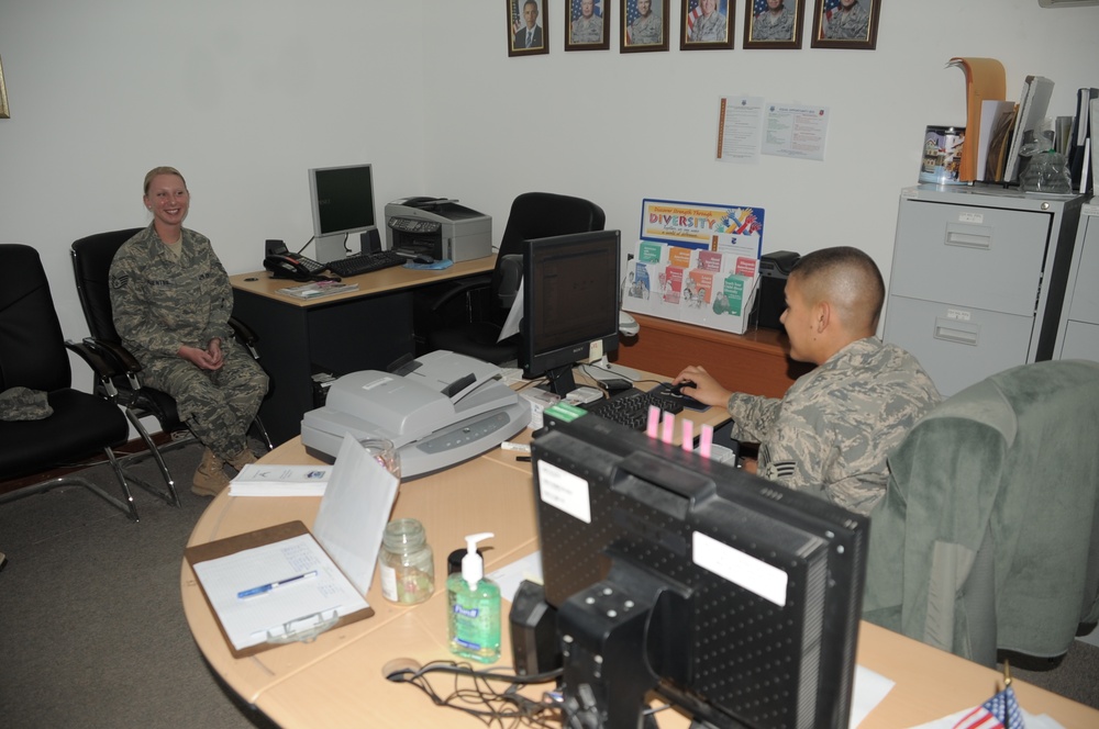 Travis Senior Airman, Detroit Native, Provides Personnel Support Management for Southwest Asia Wing