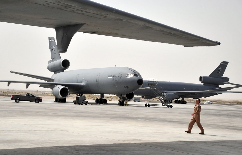 Joint Base MDL Captain, Annapolis Native, Pilots KC-10s on Deployed Combat Air Refueling Missions in U.S. Central Command Area of Responsibility