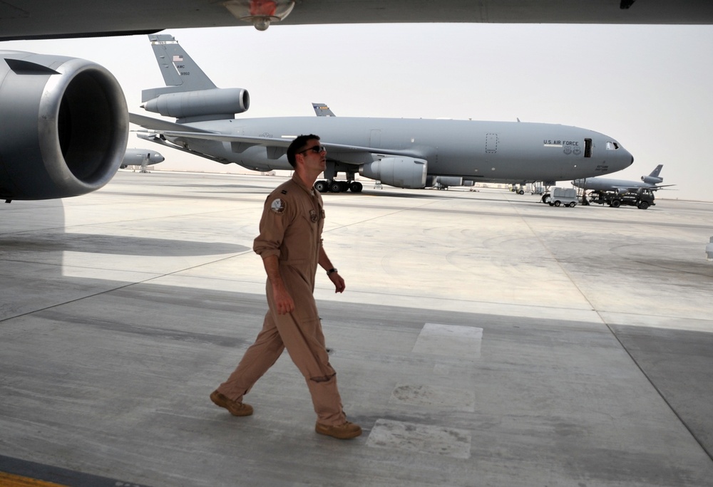 Joint Base MDL Captain, Annapolis Native, Pilots KC-10s on Deployed Combat Air Refueling Missions in U.S. Central Command Area of Responsibility