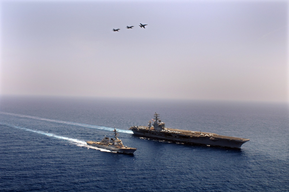 USS Dwight D. Eisenhower On Deployment