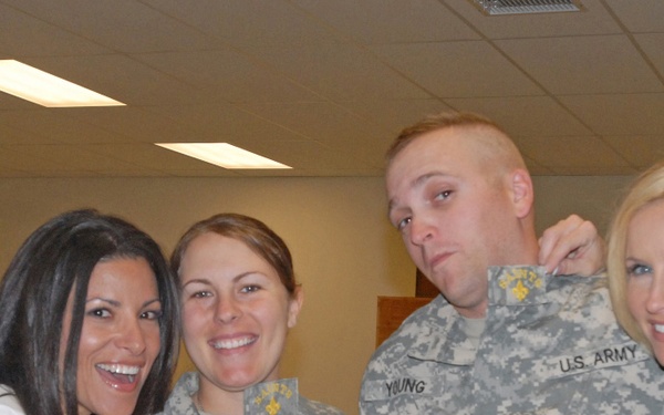 Deployed Louisiana Soldiers receive a 'Saintsational' visit