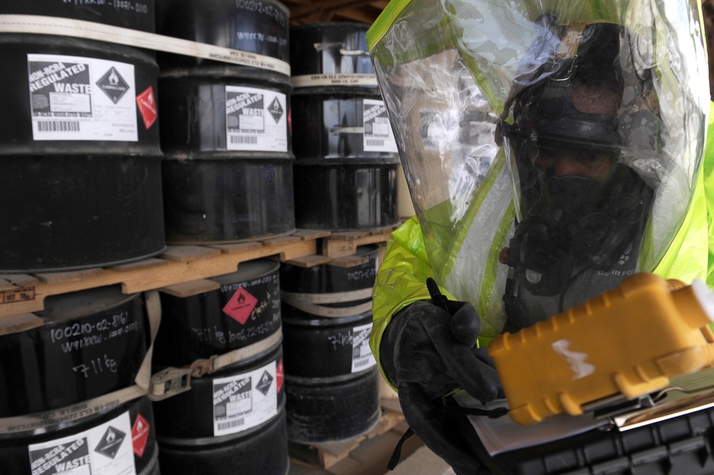 455th AEW Hazardous Materials Exercise