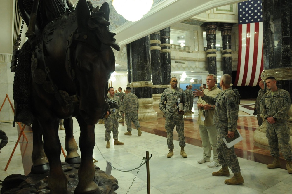Texas A&amp;M Coach Visits Troops in Iraq