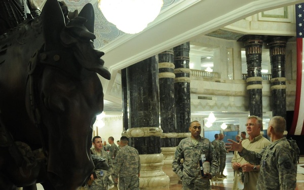 Texas A&amp;M Coach Visits Troops in Iraq