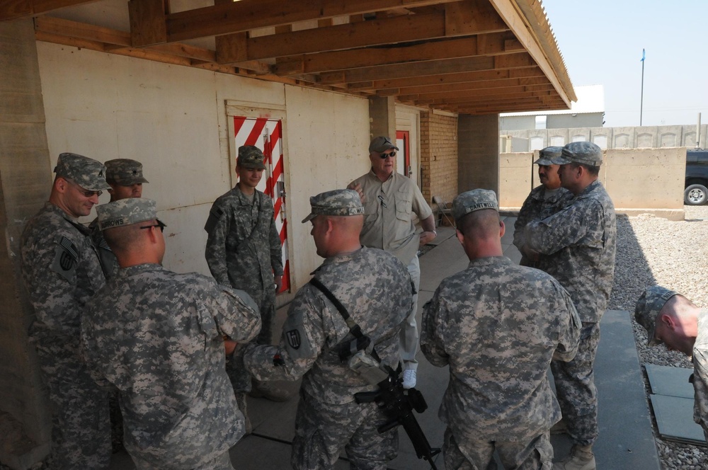 Texas A&amp;M Coach Visits Troops in Iraq