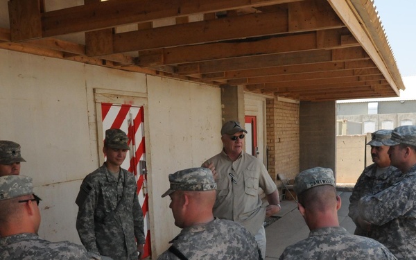 Texas A&amp;M Coach Visits Troops in Iraq
