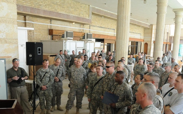 Texas A&amp;M Coach Visits Troops in Iraq