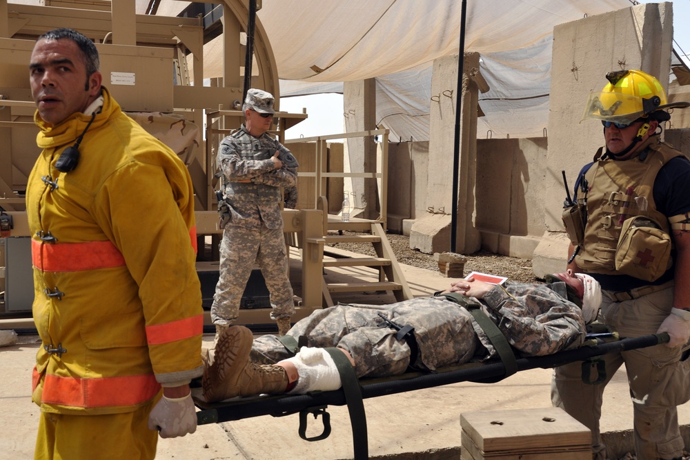 Practice makes perfect: Camp Liberty conducts mass casualty exercise