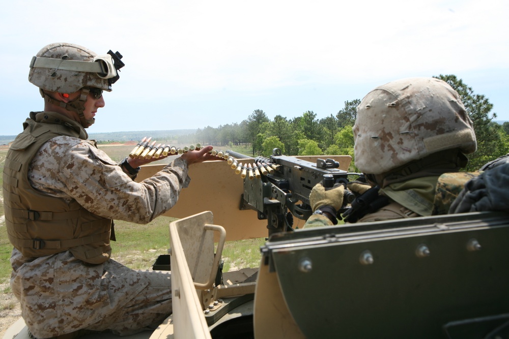 Training for the Kill Shot: Logistics Marines Set Fort Bragg Live-fire Range Ablaze