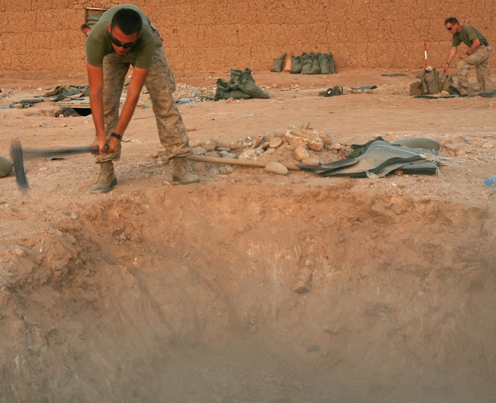 Marines aim high, dig deep with ambitious shelter project