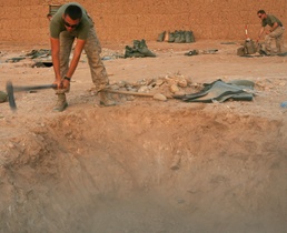 Marines aim high, dig deep with ambitious shelter project