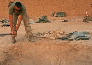 Marines aim high, dig deep with ambitious shelter project