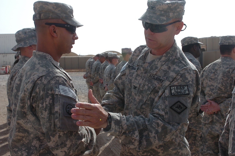 Agriculture team marks milestone, earns combat patch for Afghanistan service