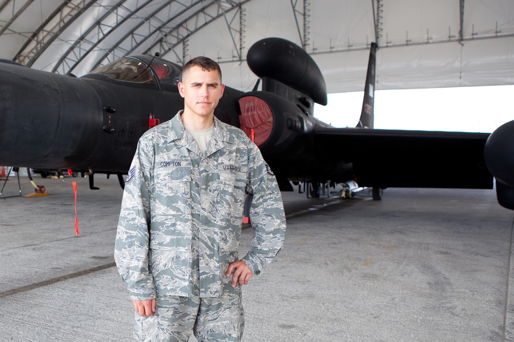 Beale NCO, Crisfield Native, Tracks Maintenance Data for Deployed U-2 Aircraft