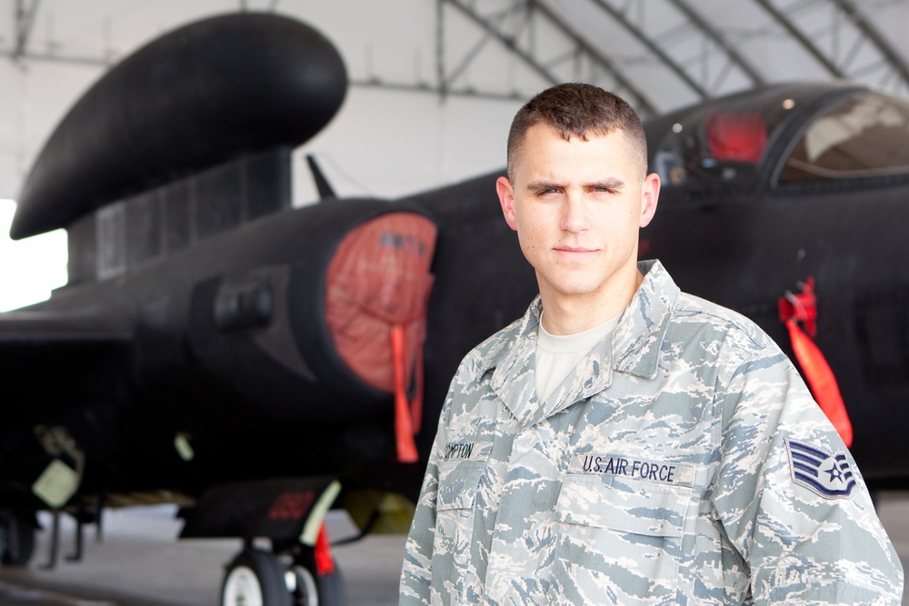Beale NCO, Crisfield Native, Tracks Maintenance Data for Deployed U-2 Aircraft