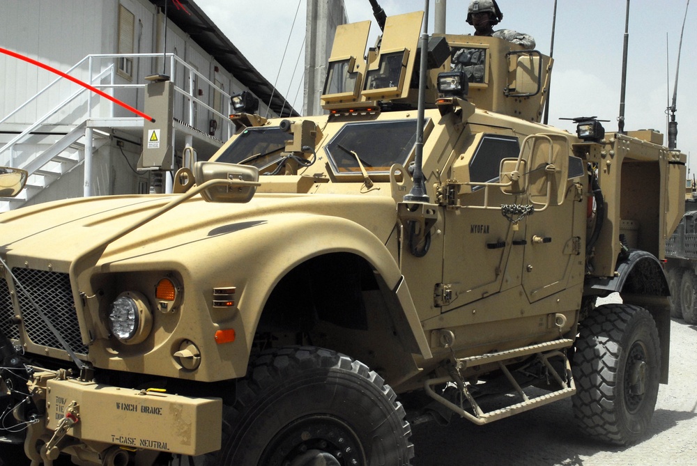 97th Military Police Receive New M-ATV's to Use in Kandahar City