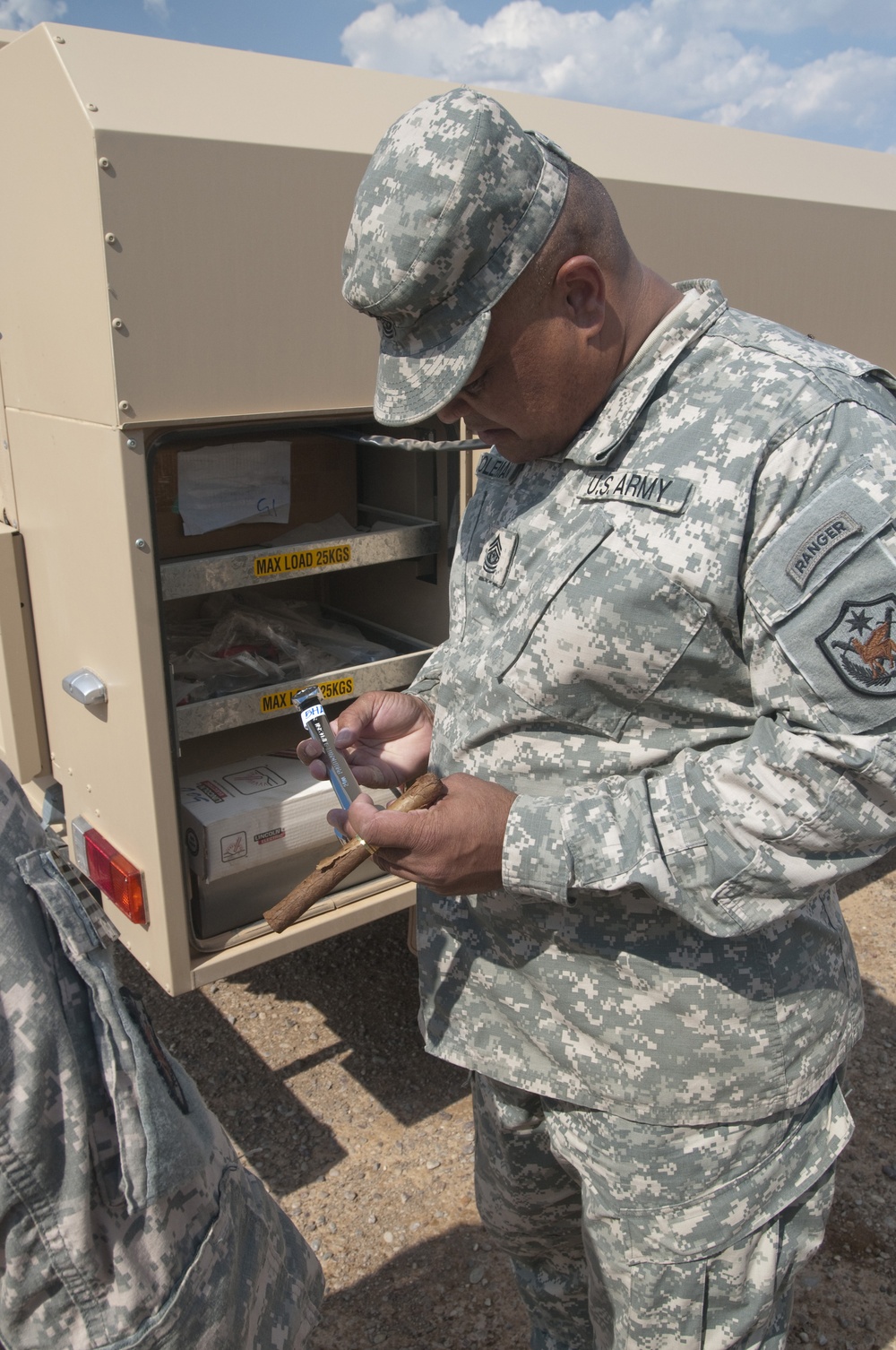 CSM Coleman, USF-I DCG-O Senior Enlisted Advisor, Visits Camp Taji