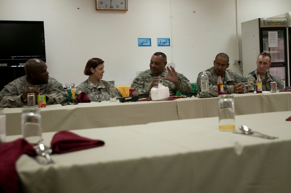 CSM Coleman, USF-I DCG-O Senior Enlisted Advisor, Visits Camp Taji