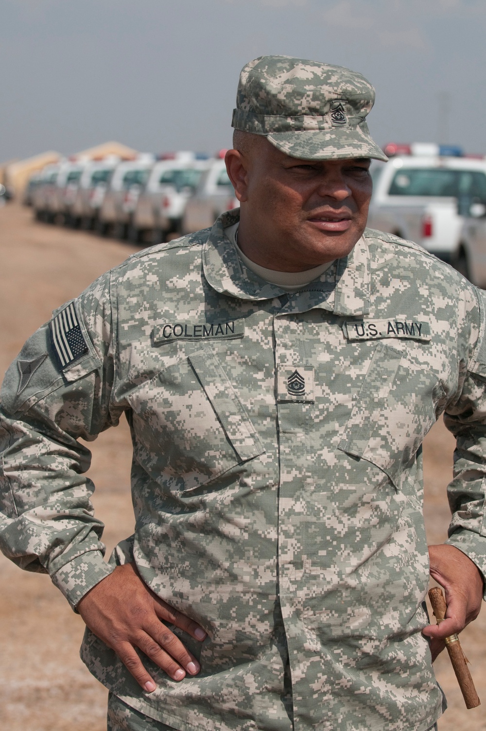 CSM Coleman, USF-I DCG-O Senior enlisted advisor, visits Camp Taji