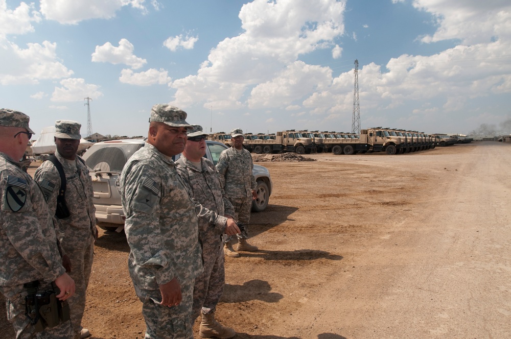 CSM Coleman, USF-I DCG-O Senior enlisted advisor, visits Camp Taji