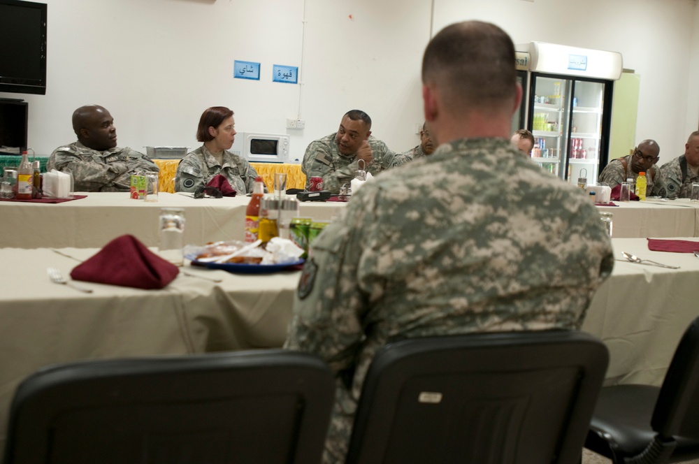 CSM Coleman, USF-I DCG-O Senior enlisted advisor, visits Camp Taji