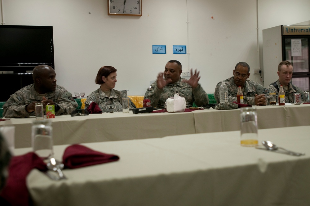 CSM Coleman, USF-I DCG-O Senior enlisted advisor, visits Camp Taji