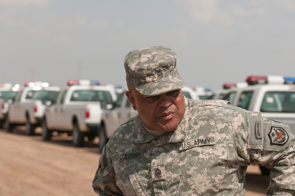 CSM Coleman, USF-I DCG-O Senior enlisted advisor, visits Camp Taji